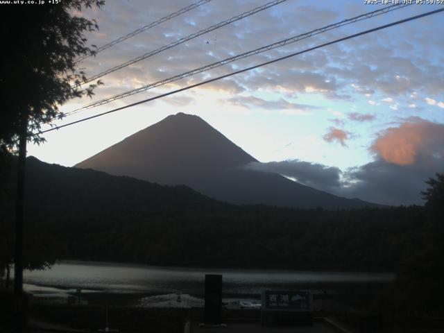 西湖からの富士山