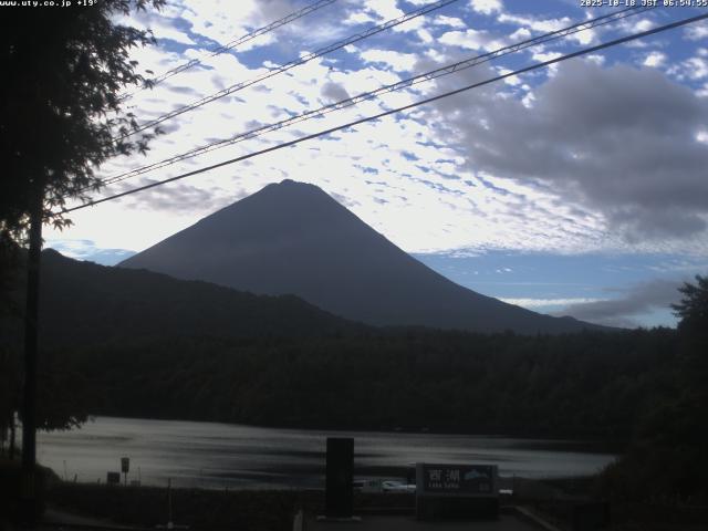 西湖からの富士山