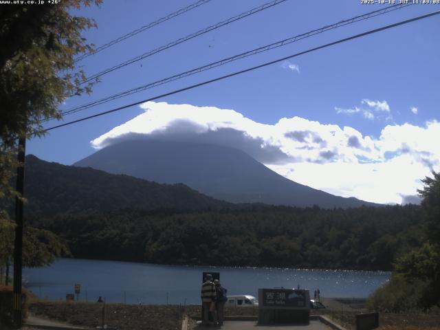 西湖からの富士山