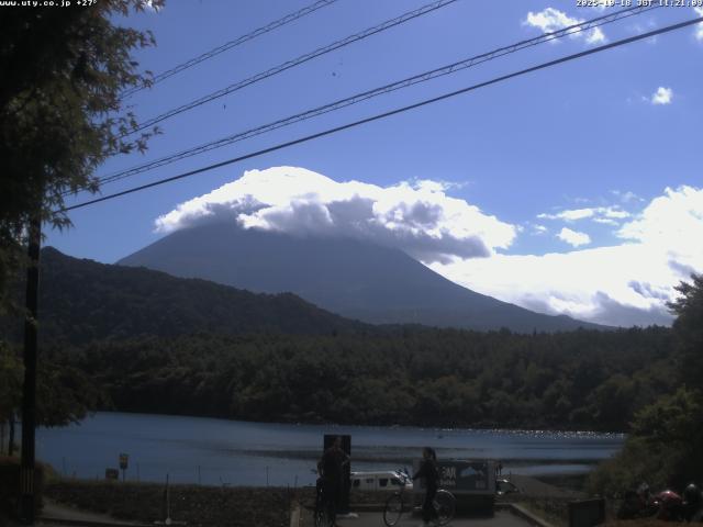 西湖からの富士山