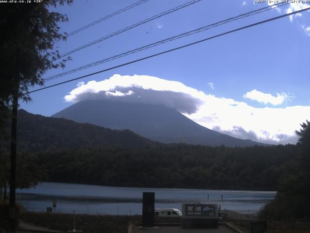 西湖からの富士山