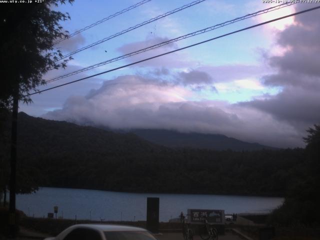 西湖からの富士山