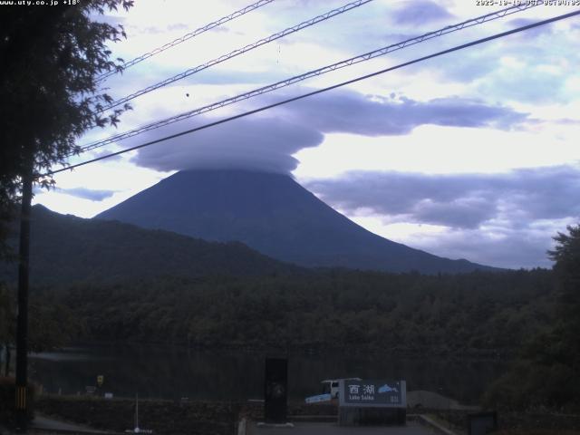 西湖からの富士山