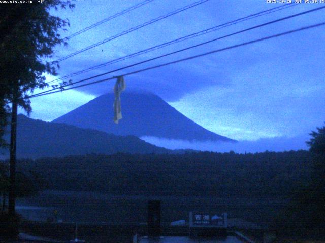西湖からの富士山