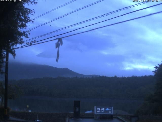 西湖からの富士山