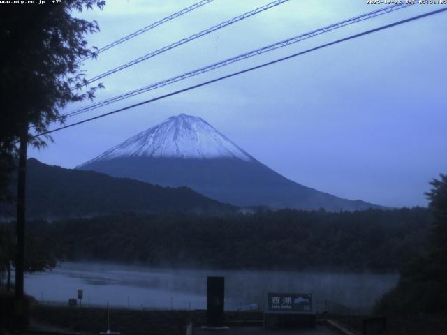西湖からの富士山