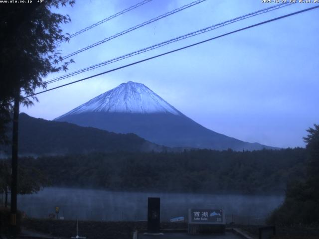 西湖からの富士山