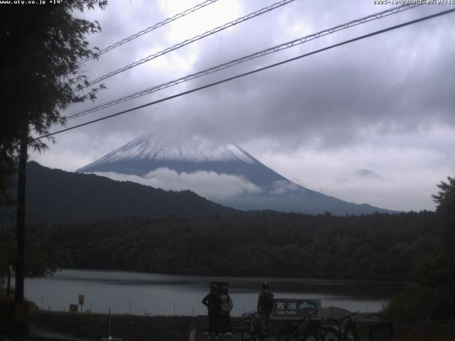 西湖からの富士山