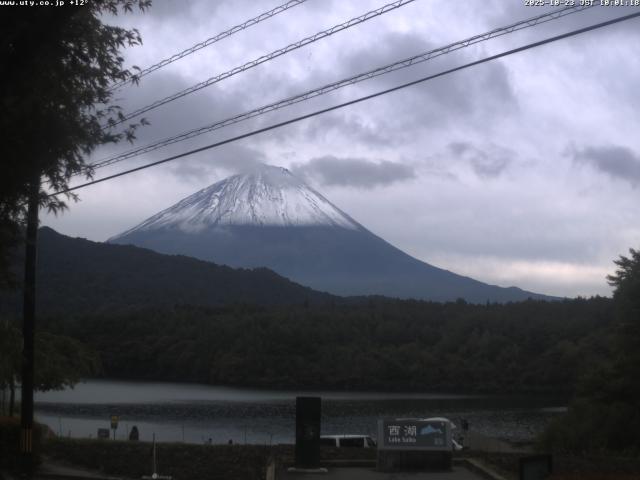 西湖からの富士山