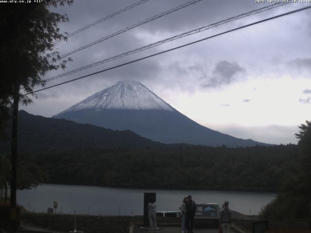 西湖からの富士山