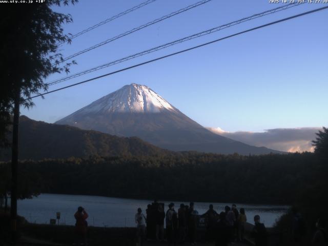 西湖からの富士山