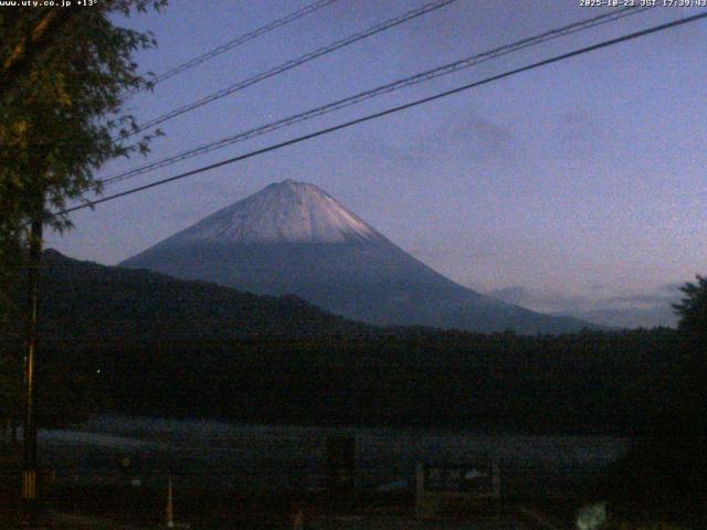 西湖からの富士山