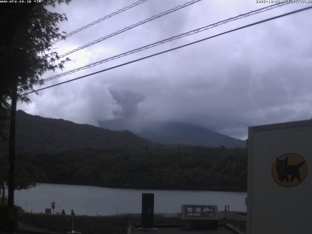 西湖からの富士山