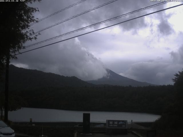西湖からの富士山