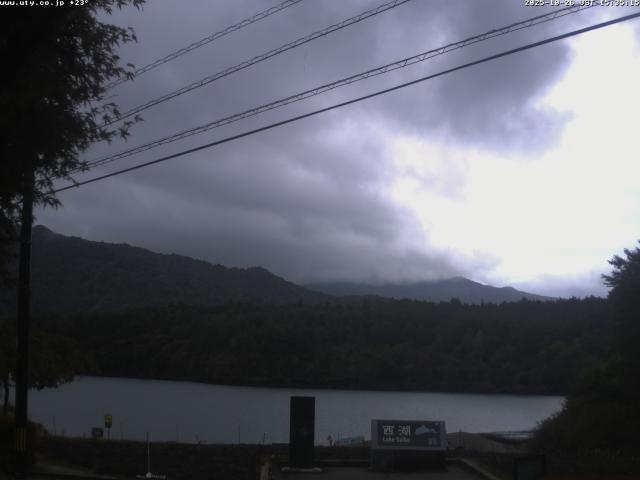 西湖からの富士山