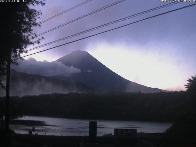 西湖からの富士山