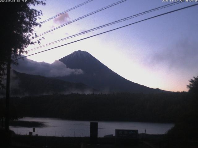 西湖からの富士山