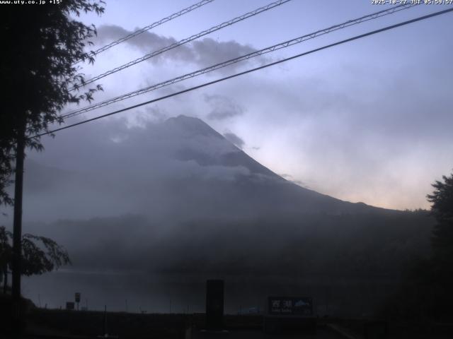 西湖からの富士山