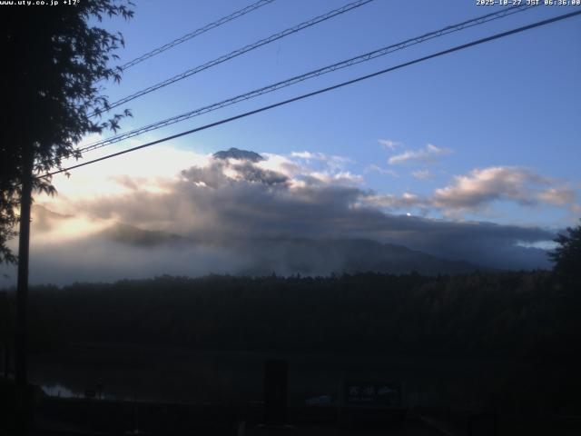 西湖からの富士山