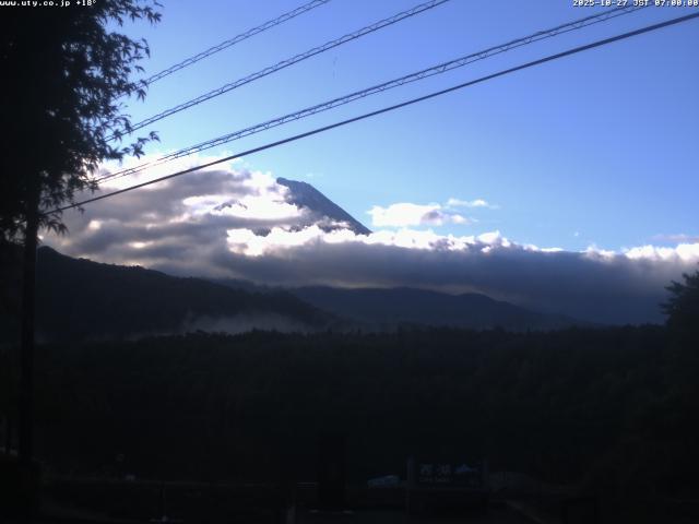 西湖からの富士山