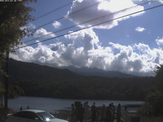西湖からの富士山