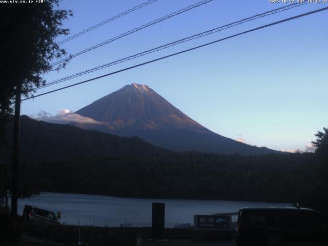 西湖からの富士山