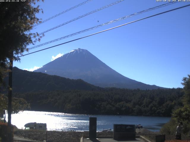 西湖からの富士山
