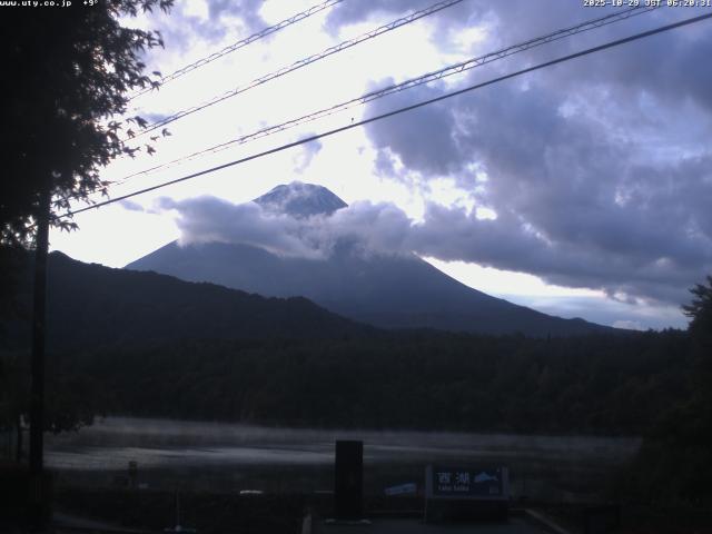 西湖からの富士山