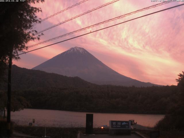 西湖からの富士山