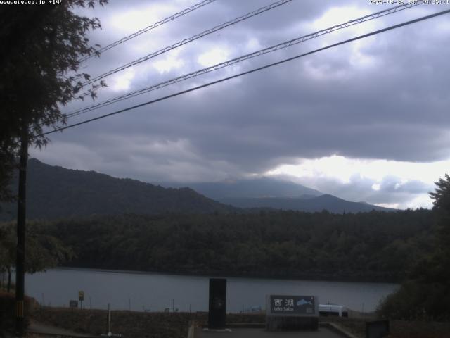 西湖からの富士山