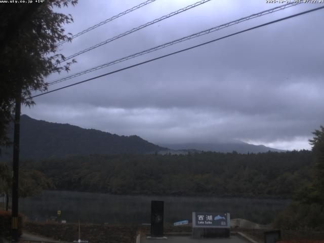 西湖からの富士山