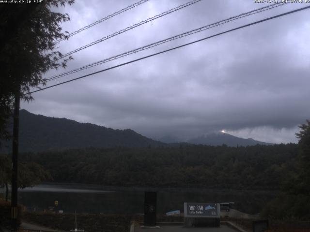 西湖からの富士山
