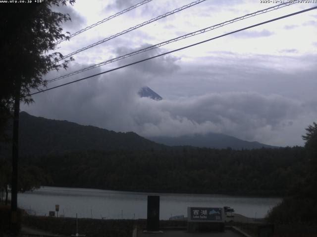 西湖からの富士山