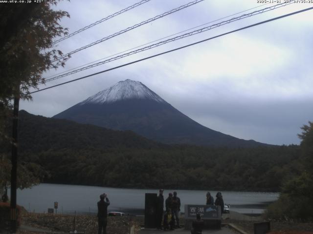 西湖からの富士山