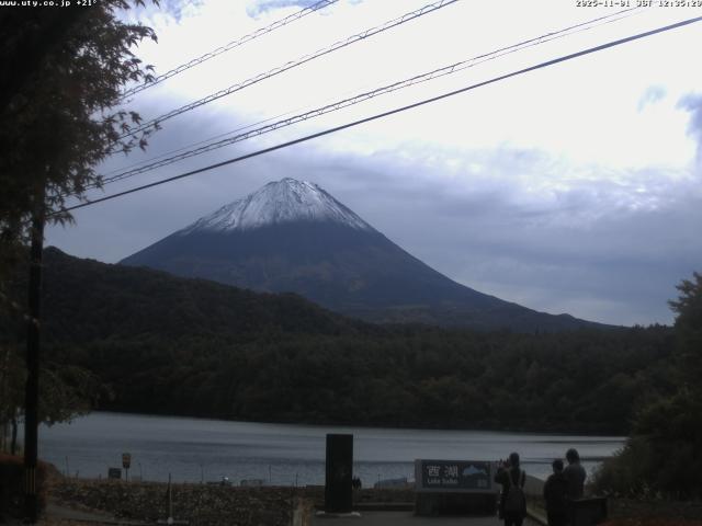 西湖からの富士山