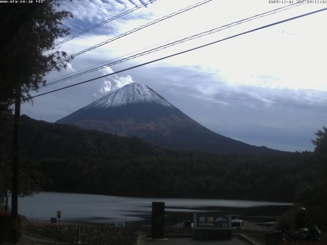 西湖からの富士山