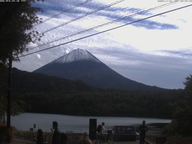 西湖からの富士山