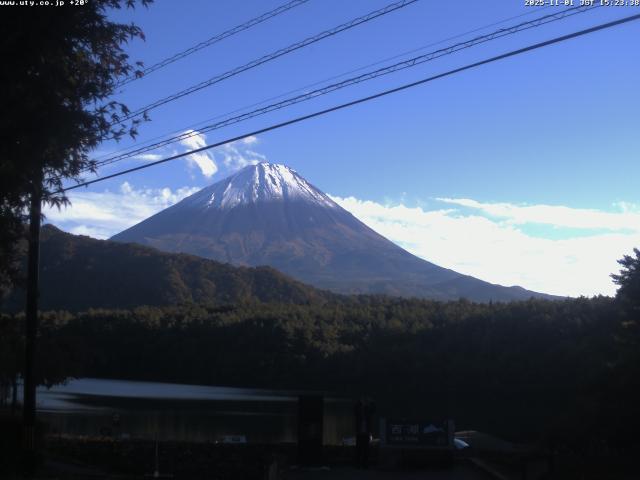 西湖からの富士山