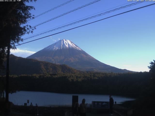西湖からの富士山