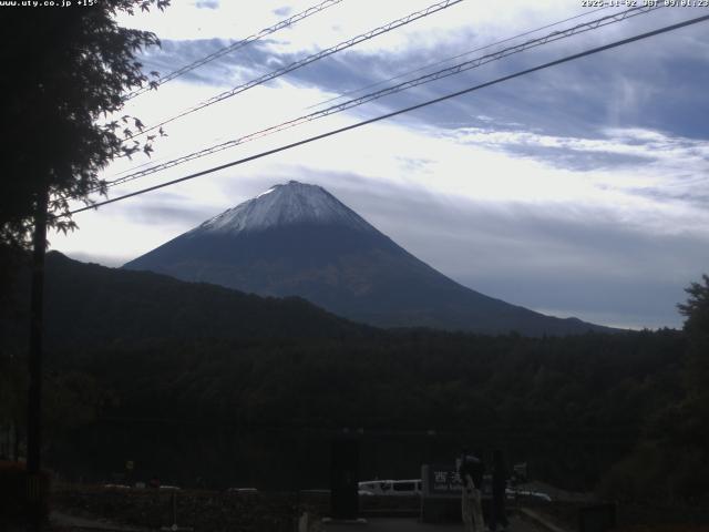 西湖からの富士山