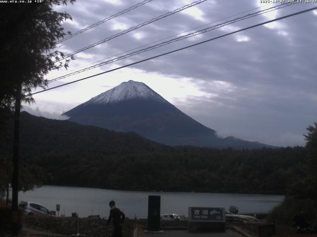 西湖からの富士山