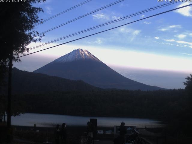 西湖からの富士山