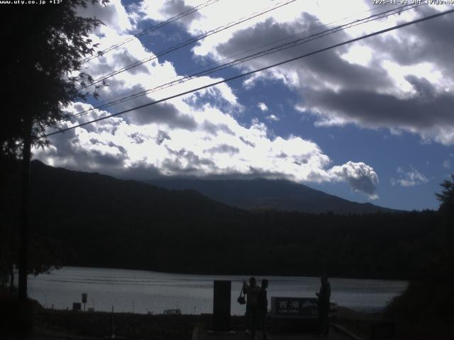 西湖からの富士山