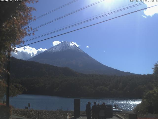 西湖からの富士山