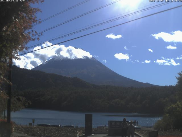 西湖からの富士山