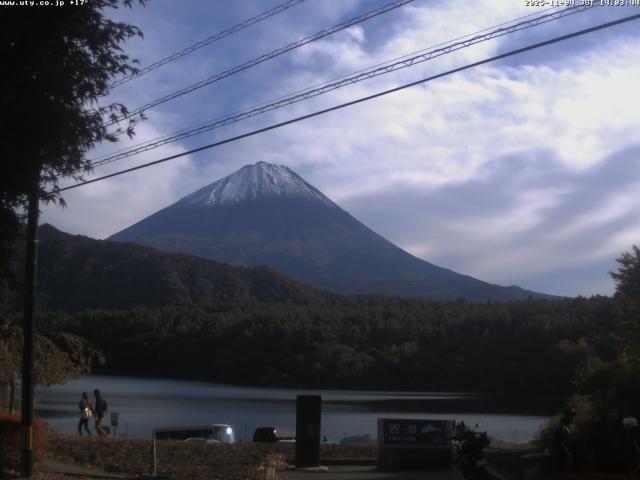 西湖からの富士山