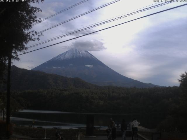 西湖からの富士山