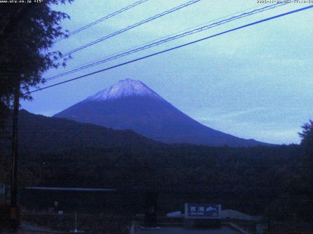 西湖からの富士山