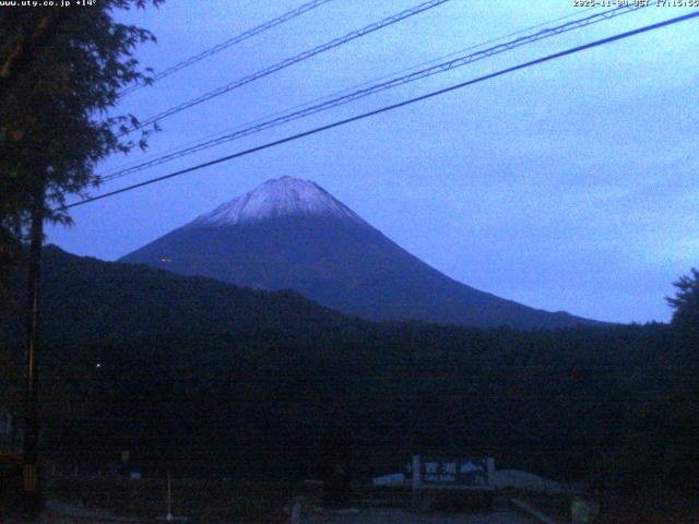 西湖からの富士山