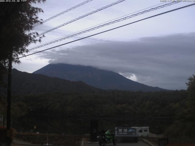 西湖からの富士山